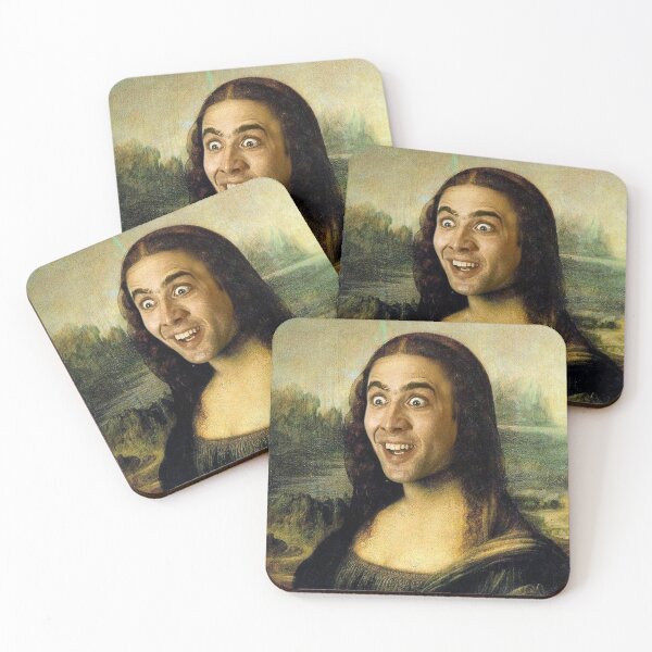 Item preview, Nicolas Cage Mona Lisa designed and sold by Dankashire.