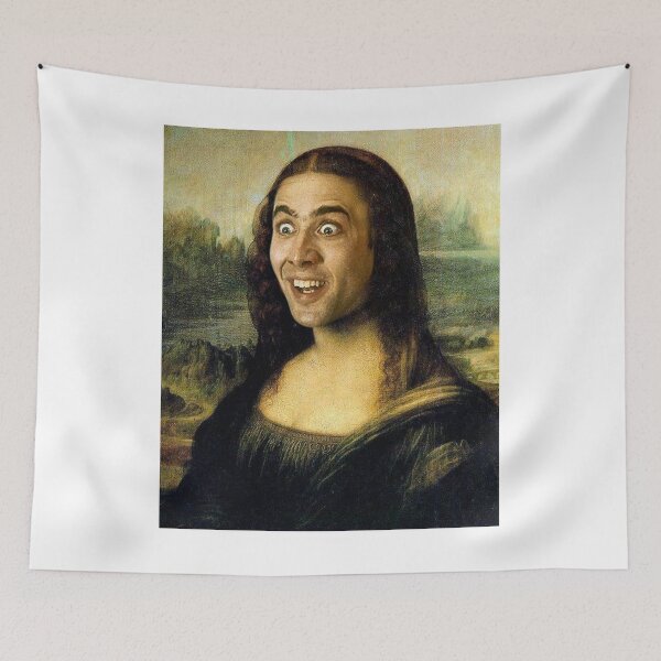Item preview, Nicolas Cage Mona Lisa designed and sold by Dankashire.