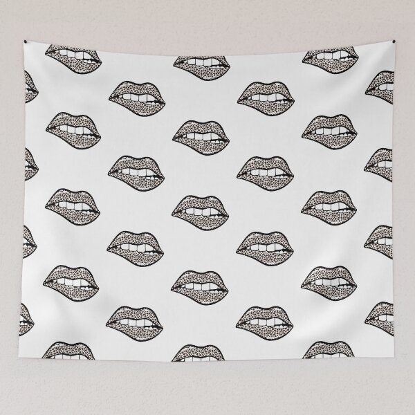 Item preview, Lips, Sexy Lips, Bite Me, Animal Print designed and sold by Khalu.
