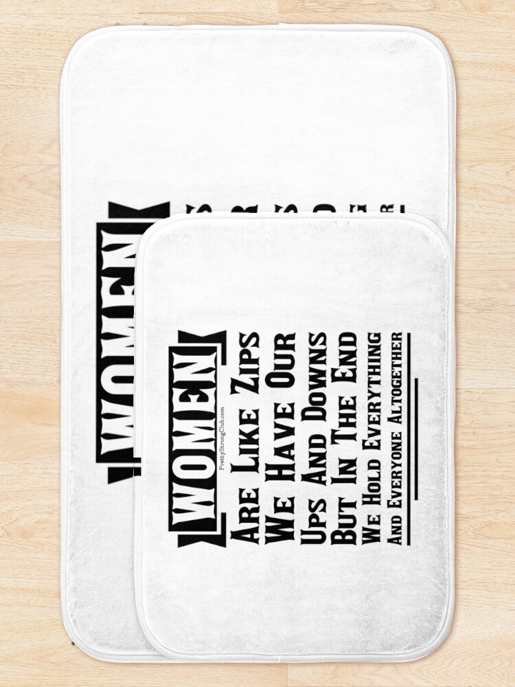 Alternate view of Women Are Like Zips Bath Mat