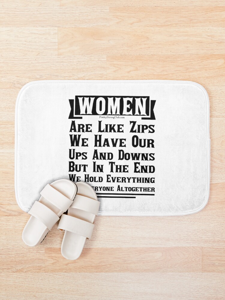 Alternate view of Women Are Like Zips Bath Mat