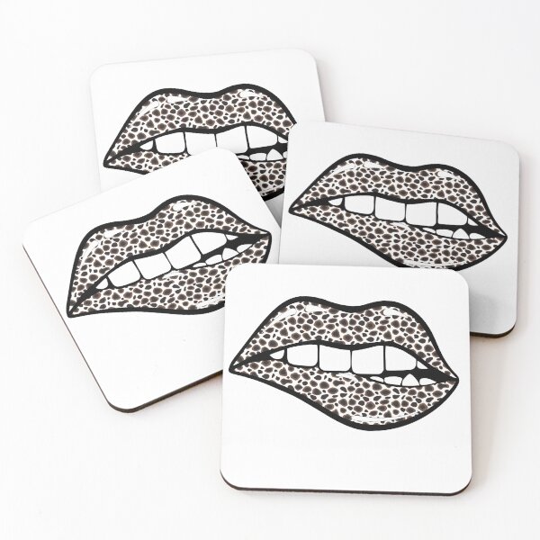 Item preview, Lips, Sexy Lips, Bite Me, Animal Print designed and sold by Khalu.