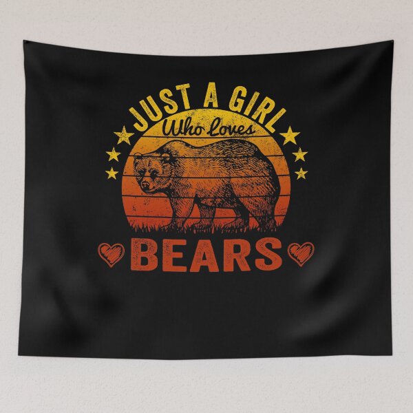 Item preview, Just A Girl Who Loves Bears Funny Vintage Style designed and sold by jonawillian.