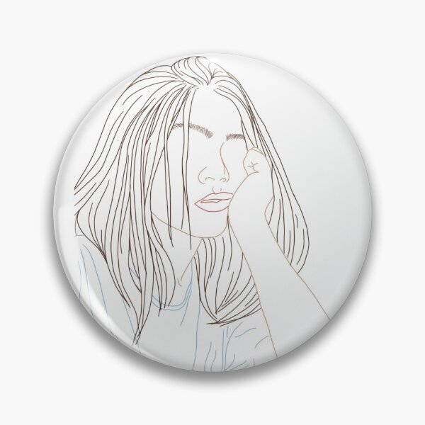 Item preview, Girl sketch line portrait outline  designed and sold by Noya22.