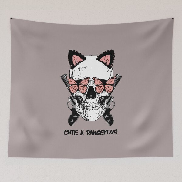 Item preview, Cute and dangerous Skull designed and sold by Monskyart.