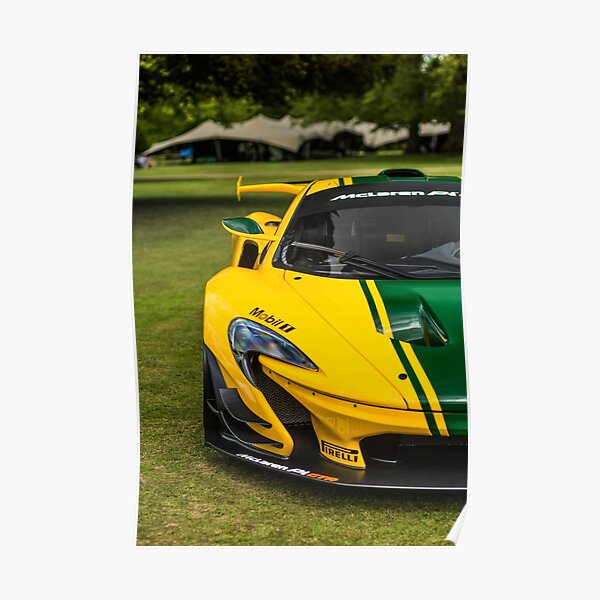 Gelber Mclaren P1 Supercar Poster Von Axion23 Redbubble