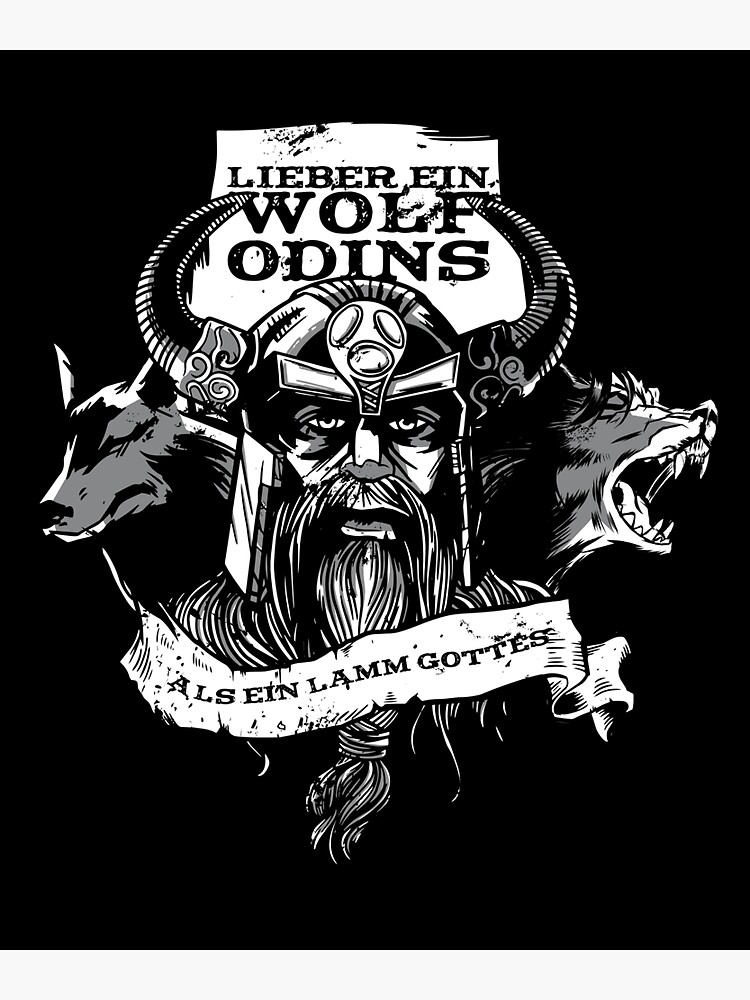Lieber Ein Wolf Odins Als Ein Lamm Gottes Bedeutung "Lieber Ein Wolf Odins Als Lamm Gottes Viking" Sticker for Sale by