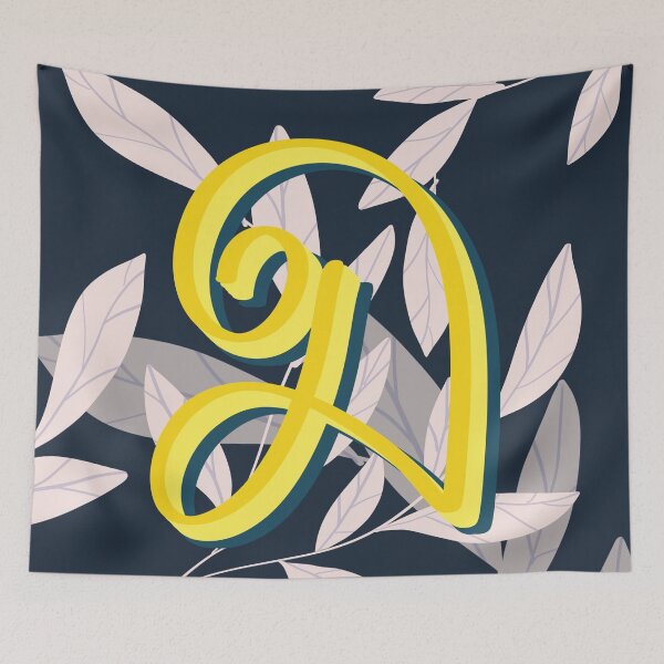 Item preview, D - creative monogram scripted lettering of letter d designed and sold by Ilze Lucero.