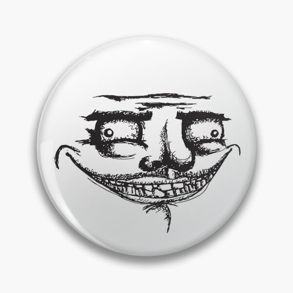 Troll Face Png Pins and Buttons for Sale