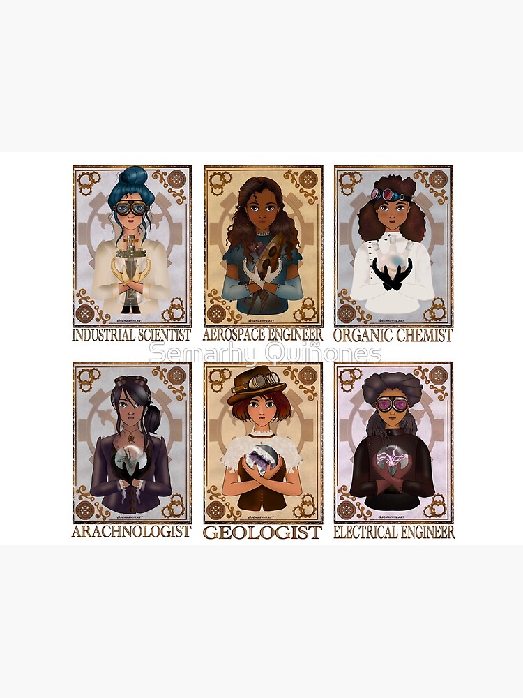 Women in Sciences (Steampunk Art) by semarhy