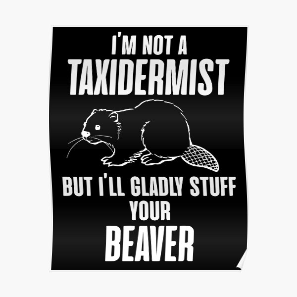 Beaver Night Posters Redbubble