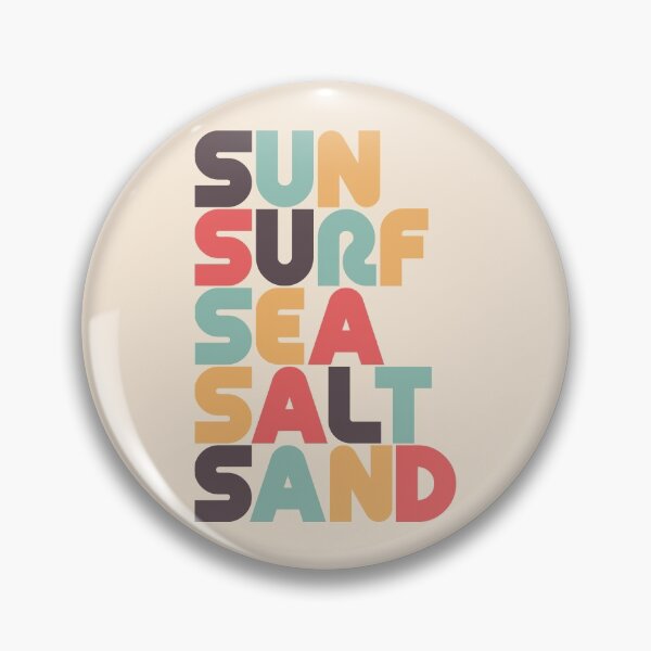 Item preview, Sun Surf Sea Salt Sand - Retro Rainbow designed and sold by Lyman Creative Co..