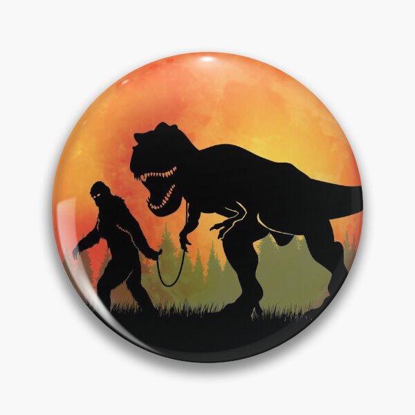 Item preview, Bigfoot Walking T-Rex Full Moon Silhouette Cryptid Gift designed and sold by NatIntrovertSoc.