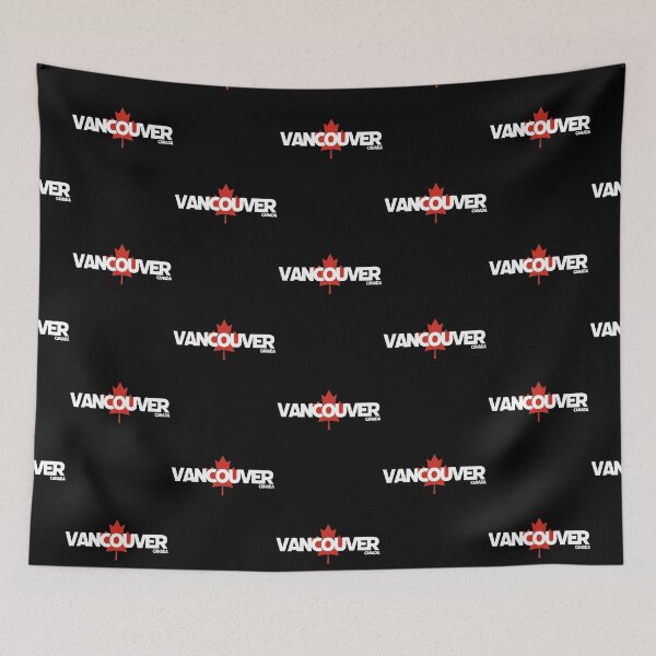 Item preview, Vancouver - Canada including Red Maple Leaf Background designed and sold by agsduy.