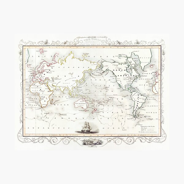 Item preview, Map by Captain Cook designed and sold by upoutandaway.