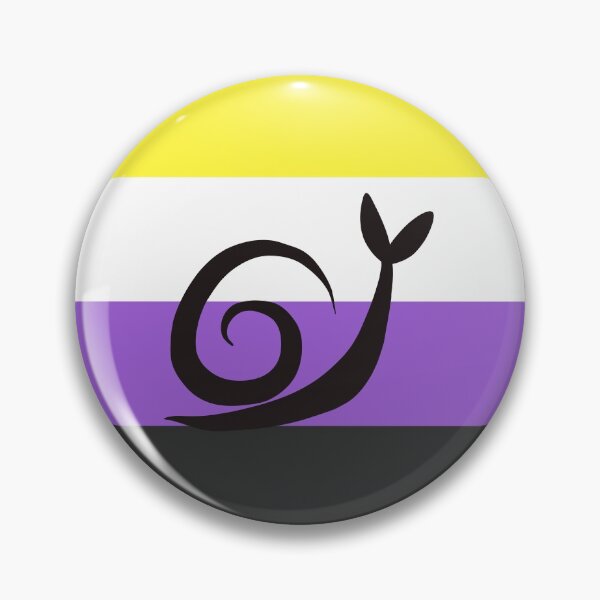 Item preview, Nonbinary Minimalist Pride Snail Logo designed and sold by PrideSnails.