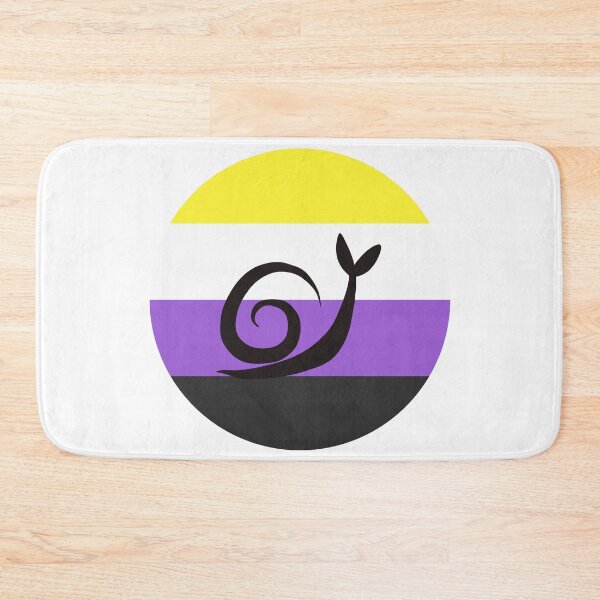 Item preview, Nonbinary Minimalist Pride Snail Logo designed and sold by PrideSnails.