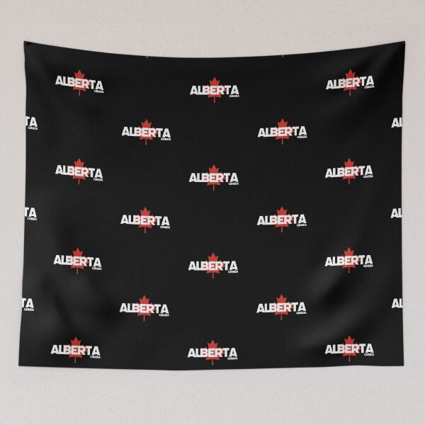 Item preview, Alberta - Canada including Red Maple Leaf Background designed and sold by agsduy.