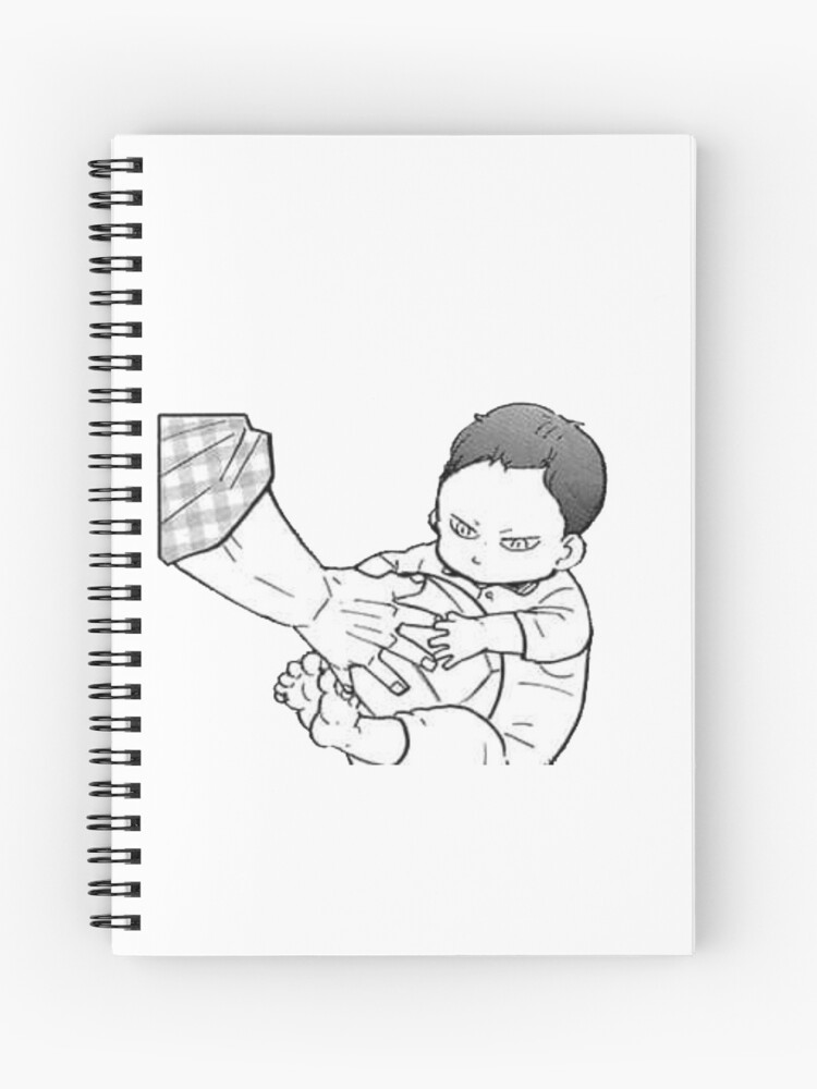 Baby Kageyama Haikyuu Manga Cap Spiral Notebook By Joojlia Redbubble