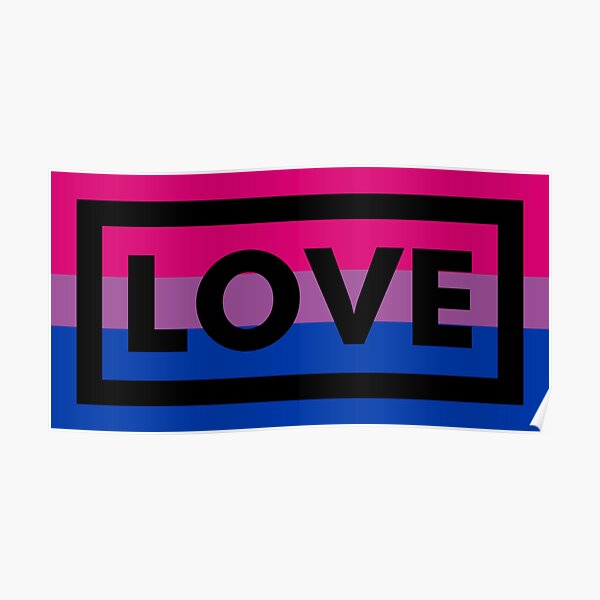 Bi Love Poster By Feelklin Redbubble