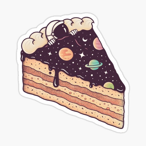 Space Cake Stickers Redbubble