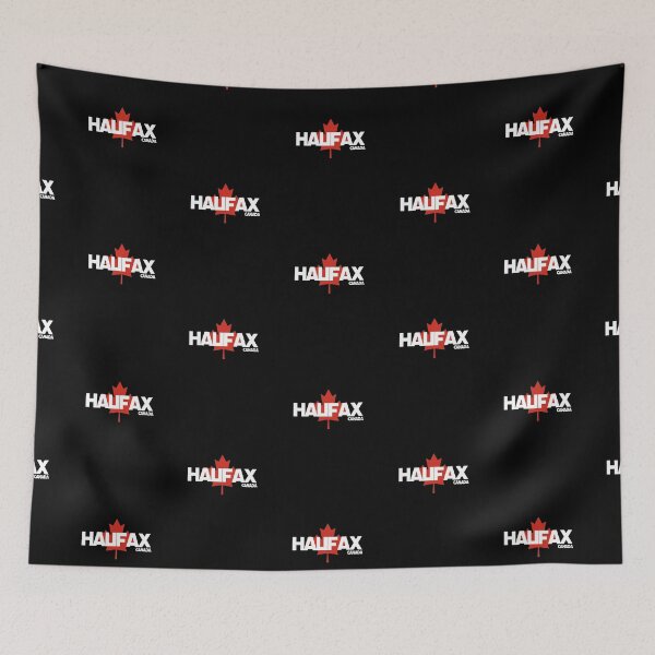 Item preview, Halifax - Canada including Red Maple Leaf Background designed and sold by agsduy.