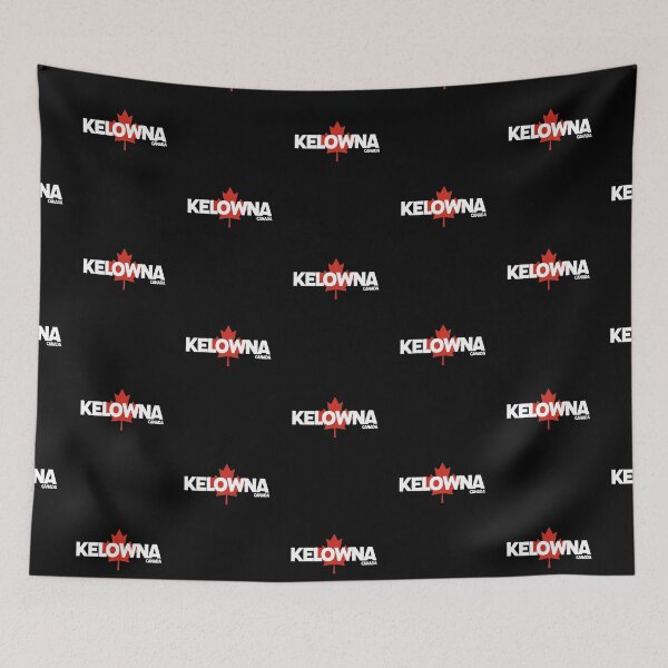 Item preview, Kelowna - Canada including Red Maple Leaf Background designed and sold by agsduy.