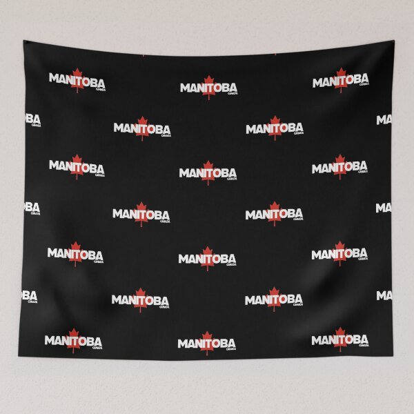 Item preview, Manitoba - Canada including Red Maple Leaf Background designed and sold by agsduy.