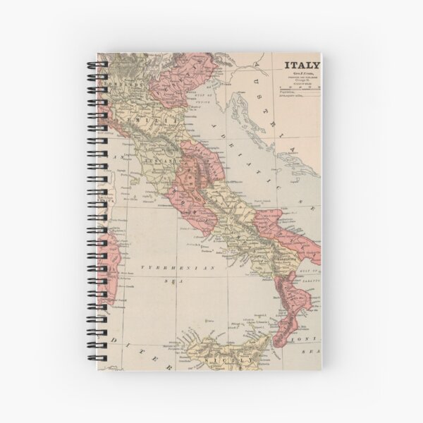 Item preview, Carte ancienne de l'Italie (1883) designed and sold by BravuraMedia.