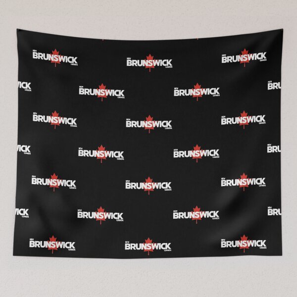 Item preview, New Brunswick - Canada including Red Maple Leaf Background designed and sold by agsduy.