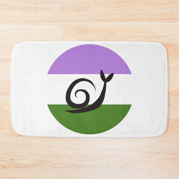 Item preview, Genderqueer Minimalist Pride Snail Logo designed and sold by PrideSnails.