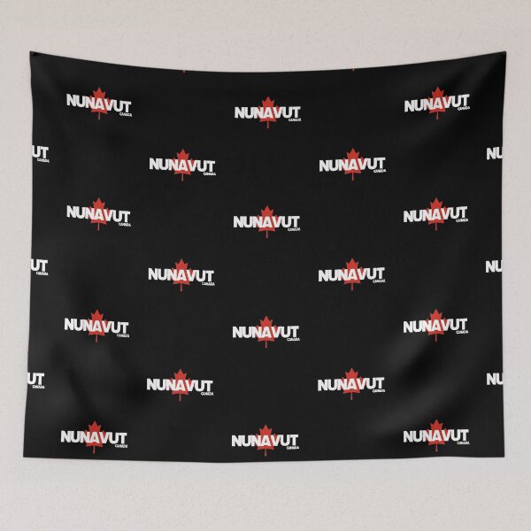 Item preview, Nunavut - Canada including Red Maple Leaf Background designed and sold by agsduy.