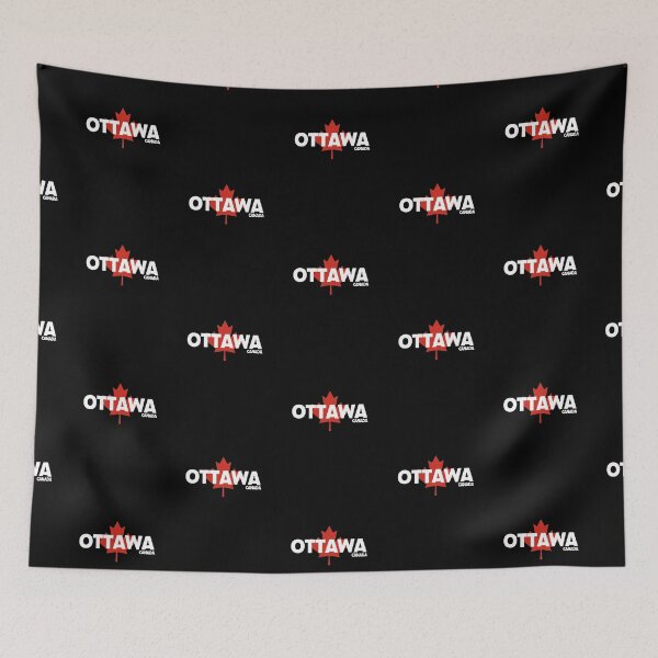Item preview, Ottawa - Canada including Red Maple Leaf Background designed and sold by agsduy.