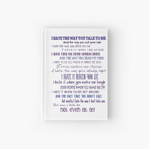 10 Things I Hate About You Hardcover Journal