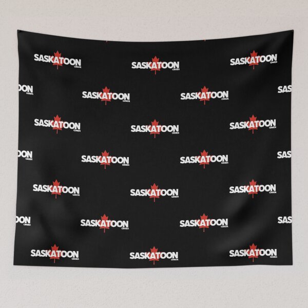 Item preview, Saskatoon - Canada including Red Maple Leaf Background designed and sold by agsduy.