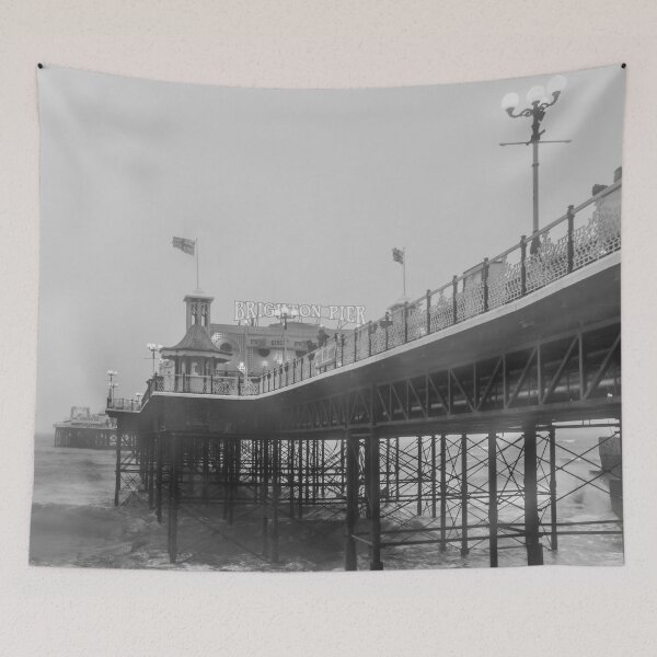 Item preview, Under Brighton Pier Black and White designed and sold by RezieMart.