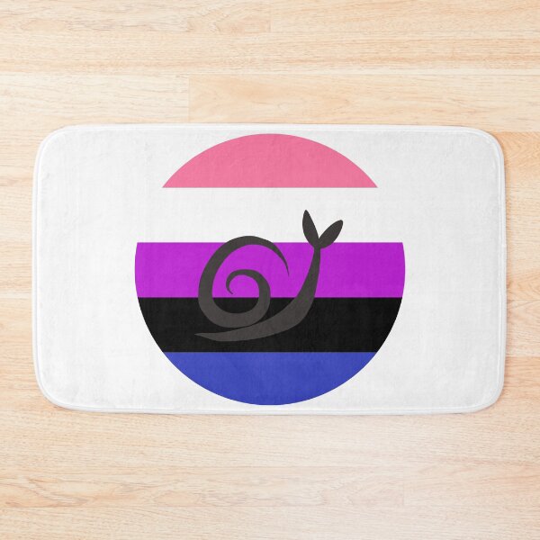 Item preview, Genderfluid Minimalist Pride Snail Logo designed and sold by PrideSnails.