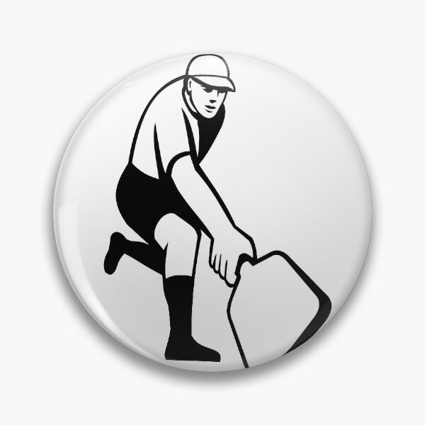 Item preview, Pickleball Player Single Hand Backhand Retro Mascot designed and sold by patrimonio.
