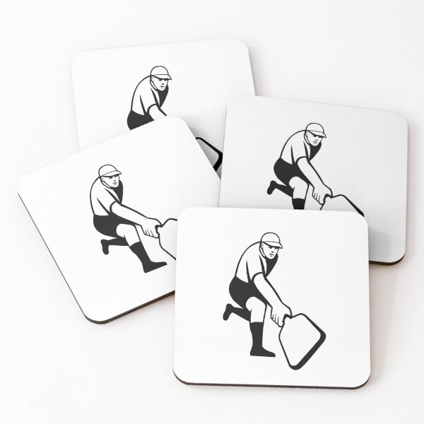 Item preview, Pickleball Player Single Hand Backhand Retro Mascot designed and sold by patrimonio.