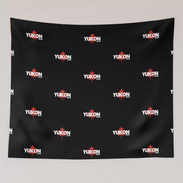 Item preview, Yukon - Canada including Red Maple Leaf Background designed and sold by agsduy.