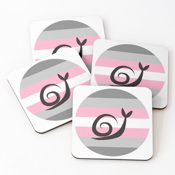 Item preview, Demigirl Minimalist Pride Snail Logo designed and sold by PrideSnails.