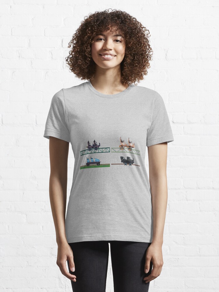 Alternate view of Hansa Park Coaster Cars Design Essential T-Shirt