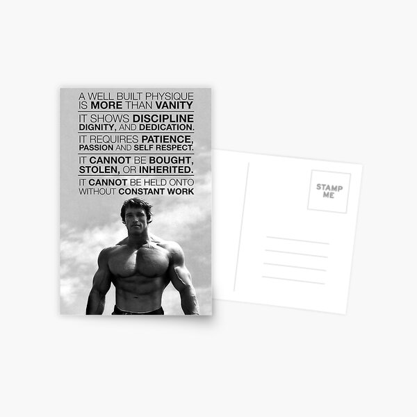 Arnold Schwarzenegger: A well built physique is more than vanity (HD) Postcard
