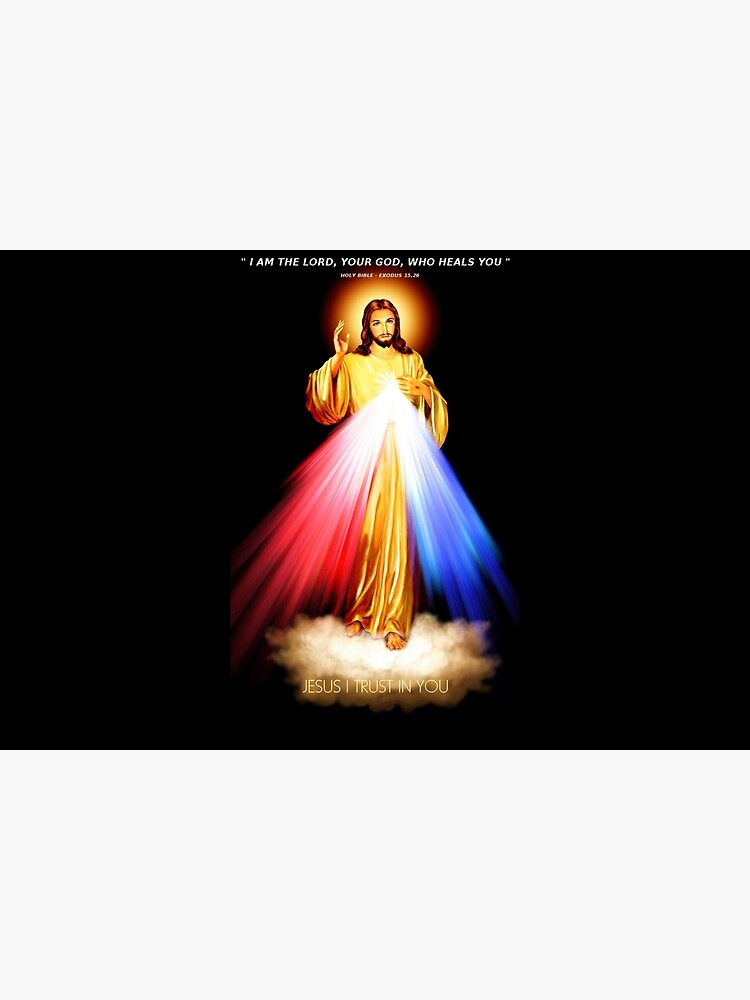 Disover Divine Mercy Lord Jesus I trust in you Bath Mat