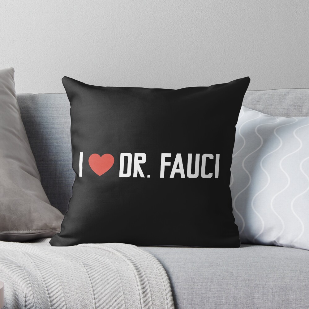 dr fauci Throw Pillow
