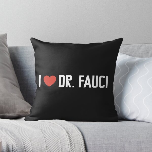 dr fauci Throw Pillow