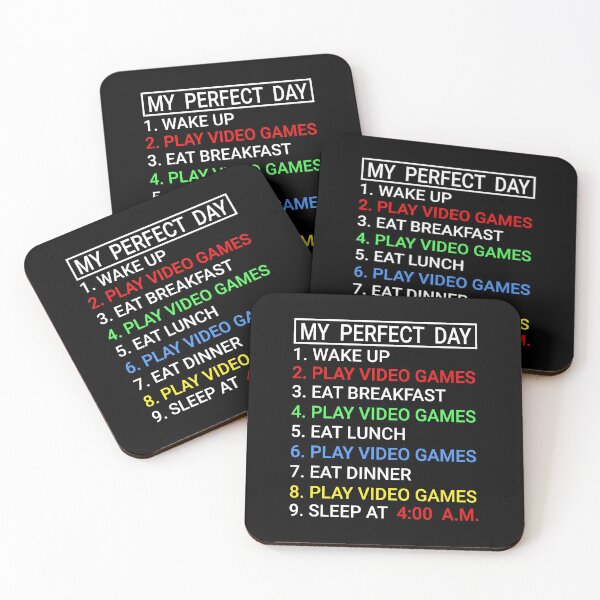 Item preview, My Perfect Day Video Games T-shirt | Funny Cool Gamer Gift designed and sold by meedTee.