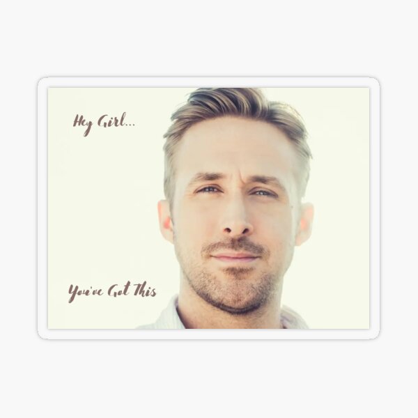 Ryan Gosling Obama movie meme Sticker for Sale by DrMemes