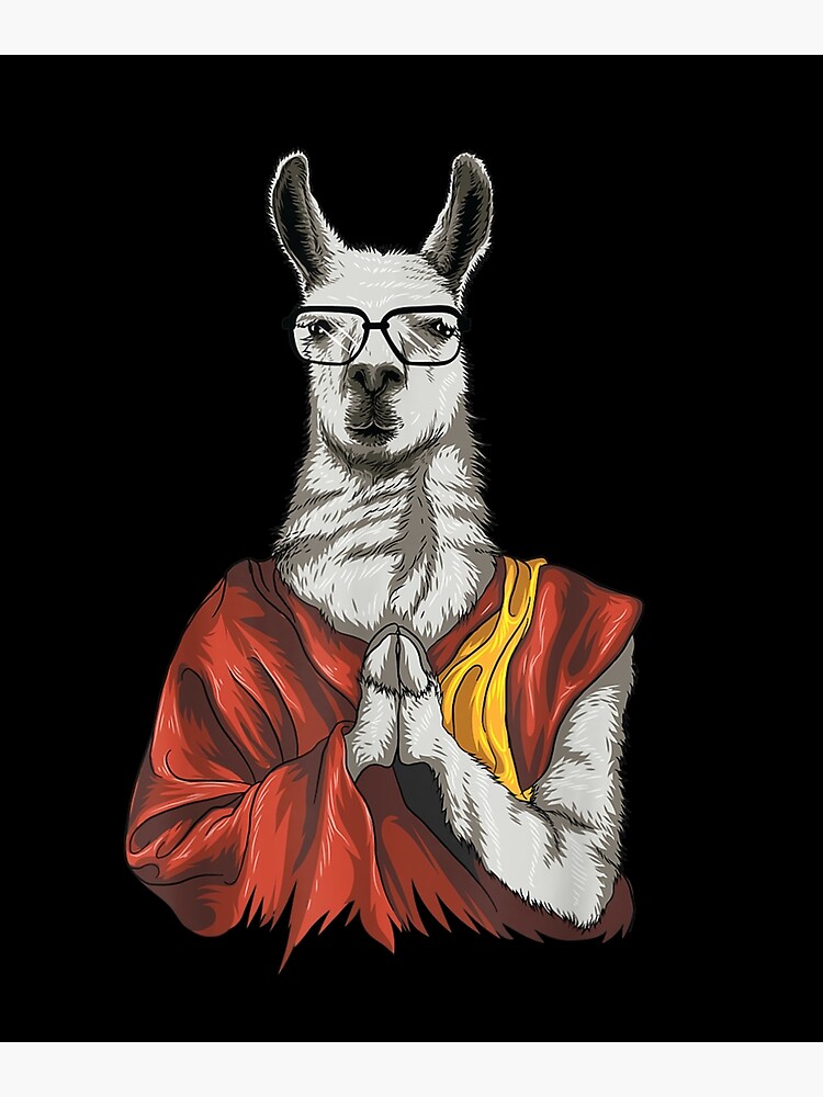 Dalai Lama Dali Llama Cute Meditation Funny T T Shirt Poster For