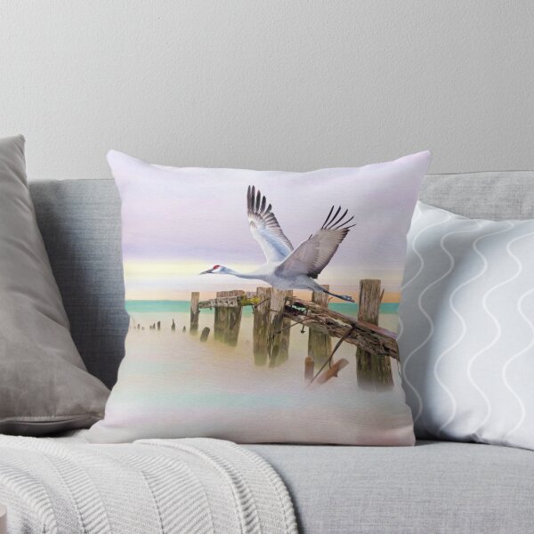 Item preview, Sandhill Crane and Old Dock designed and sold by FineArtography.